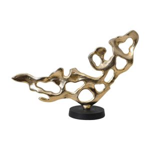 ДЕКОРАТИВНА ФИГУРА FL29912 ЗЛАТИСТО-ЧЕРЕН МАТОВ ЦВЯТ 50X15X33СМ