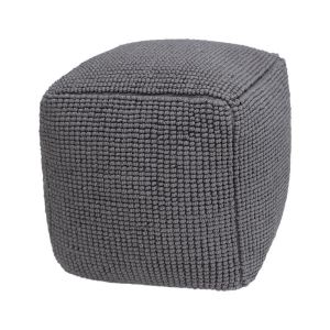 КВАДРАТЕН ПУФ FL822 СИВ ЦВЯТ 45X45X45СМ
