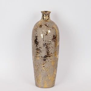 КЕРАМИЧНА ЗЛАТНА ВАЗА 16X16X43СМ
