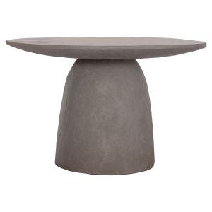 КРЪГЛА ТРАПЕЗАРНА МАСА SEPPO HM18154.03 ФИБРОЦИМЕНТ В СИВО-Φ119,5X75,5HСМ.