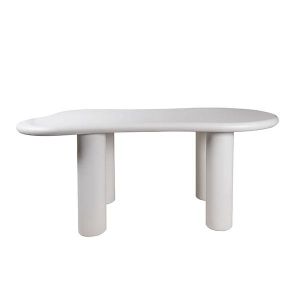 МАСА МДФ С БЯЛ МАТОВ ГЛАНЦ КРАКА МДФ С БЯЛО PVC 160X80X75СМ