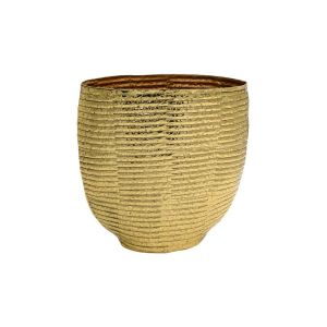 МЕТАЛНА ДЕКОРАТИВНА ВАЗА FL7841 ЗЛАТИСТ ЦВЯТ 26X11X26СМ