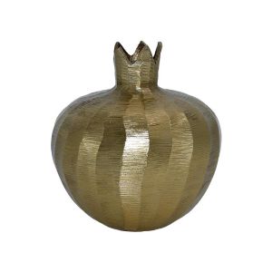 МЕТАЛНА ДЕКОРАТИВНА ФИГУРА НАР ЗЛАТИСТ ЦВЯТ 12X13СМ