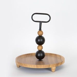 ОРДЬОВЪР С МЕТАЛНИ ДЕТАЙЛИ ЧЕРНО 30X30X32.5СМ