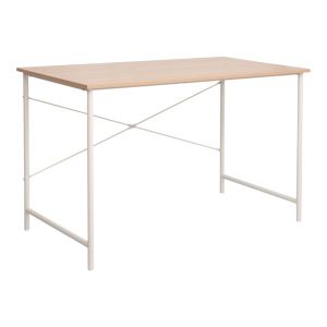 ОФИС БЮРО SENZIA В ЕСТЕСТВЕН ЦВЯТ С БЯЛ МЕТАЛ 120X60X75CM
