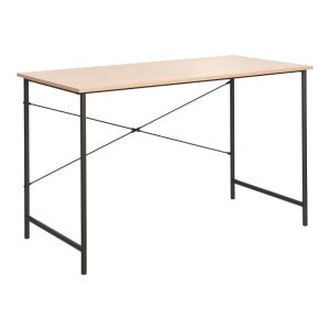 ОФИС БЮРО SENZIA В ЕСТЕСТВЕН ЦВЯТ С ЧЕРЕН МЕТАЛ 120X60X75CM