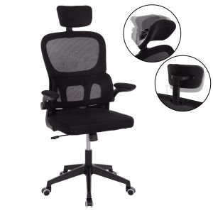 ОФИС СТОЛ BASTON HM18236.01 ЧЕРЕН МРЕЖЕСТЕН ПЛАТ И PP РАМКА 64X60X117-127ВСМ.