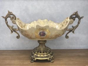 ПОРЦЕЛАНОВ БУРКАН ЗА СЛАДКИ БЕЖОВ - ЗЛАТЕН 50.5x20x31см