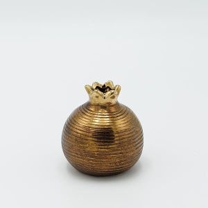 ДЕКОРАТИВЕН КЕРАМИЧЕН НАР АНТИЧНО ЗЛАТЕН 10X10X11СМ