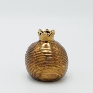 ДЕКОРАТИВЕН КЕРАМИЧЕН НАР АНТИЧНО ЗЛАТЕН 12X12X12СМ