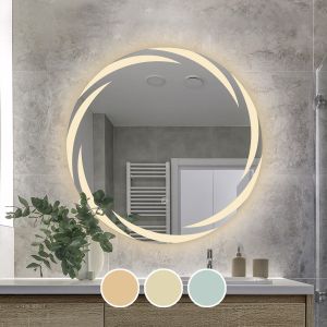 LED-1 СТЕННО ОГЛЕДАЛО - ОСВЕТЕНО - СЕНЗОРНО, С 3 ОПЦИИ ЗА СМЯНА НА ЦВЕТА