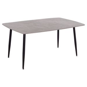 ТРАПЕЗАРНА МАСА RAVEN HM18150.13 КЕРАМИЧЕН ПЛОТ В СИВ МРАМОРЕН ВИД 160X80X74ВСМ.
