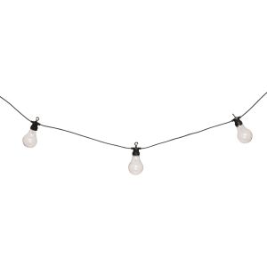 ДЕКОРАТИВЕН ГИРЛЯНД С 10 LED ЛАМПИЧКИ KARIVAN В ЧЕРЕН ЦВЯТ 490X12X6СМ