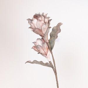 ДЕКОРАТИВНА КЛОНКА PROTEA СИВО-РОЗОВА 26X100СМ