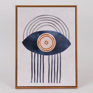КАРТИНА ПЛАТНО, РАЗЛИЧНИ ДИЗАЙНИ, СИНЬО - БЯЛО - БЕЖОВО 30X40СМ