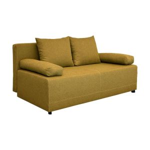 РАЗТЕГАТЕЛЕН ДИВАН NUVIA ЖЪЛТ ПЛАТ 190X80X85СМ
