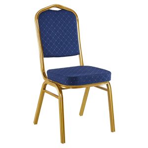 СТОЛ HILTON, ПЛАТ, СИН-МЕТАЛ ЗЛАТИСТ, 45X51X96СМ