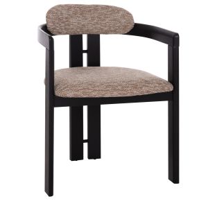 ТРАПЕЗАРЕН СТОЛ KALL HM18247.02 КАФЯВ ПЛАТ - ШПЕРПЕРД В ЧЕРНО 56X45X73ВСМ.
