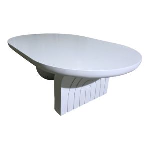 ХОЛНА МАСА KANE ОТ МАСИВНА АКАЦИЕВА ДЪРВЕСИНА В БЯЛ ЦВЯТ 110X72X38СМ