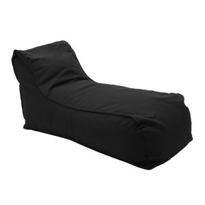 ШЕЗЛОНГ ТИП ПУФ LARA ВОДОУСТОЙЧИВ В ЧЕРЕН ЦВЯТ 60X150X40СМ