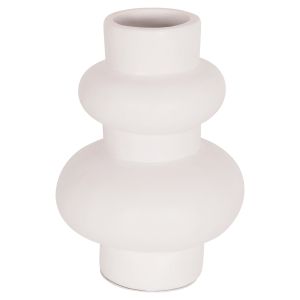ВАЗА LEMA HM4664.02M ТЕРАКОТА В БЯЛО - Φ22X29HСМ.