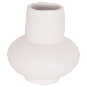 ВАЗА LEMA HM4664.02S ТЕРАКОТА В БЯЛО - Φ22X22HСМ.