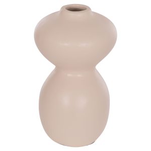 ВАЗА NELLY HM4669.02 ТЕРАКОТ В КРЕМАВО БЯЛО - Φ22X35HСМ.
