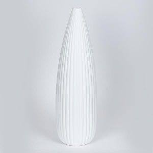 КЕРАМИЧНА ВАЗА БЯЛА 13.5X46СМ