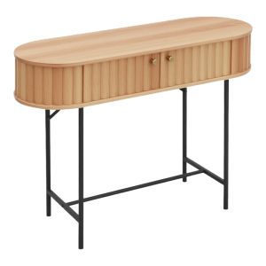 КОНЗОЛА ZEPLEN MDF-МЕТАЛ В ДЪБОВ ЦВЯТ 100X35X75СМ