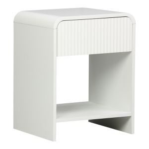 НОЩНО ШКАФЧЕ ZEPLEN MDF В БЯЛ ЦВЯТ 40X40X53СМ