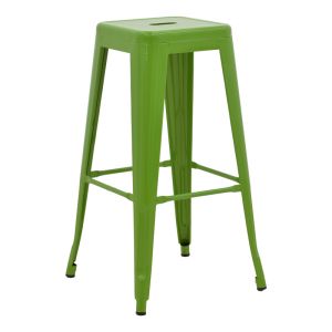 БАР СТОЛ UTOPIA МЕТАЛ В ЗЕЛЕН ЦВЯТ 42X42X76СМ