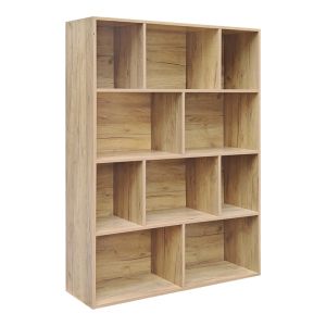 БИБЛИОТЕКА EVERGIN С ЧЕКМЕДЖЕТА ОТ MDF В ЦВЯТ ДЪБ 100X30X135СМ