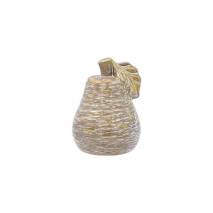 КЕРАМИЧНА ДЕКОРАТИВНА PEAR БЕЖОВО-БЯЛ ЦВЯТ 12X11X15СМ