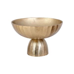 МЕТАЛЕН СВЕЩНИК FL15048 ЗЛАТИСТ ЦВЯТ 21X12СМ