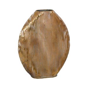 МЕТАЛНА ДЕКОРАТИВНА ВАЗА FL0248 ЗЛАТИСТ ЦВЯТ 40X11X54СМ
