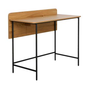 МЕТАЛНО БЮРО FL2504 ЦВЯТ ЧЕРЕН ДЪБ 100X50X85СМ