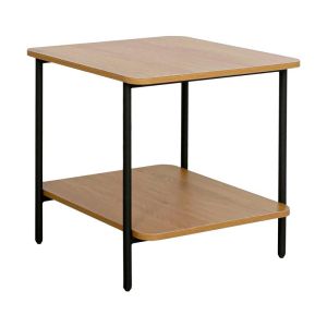МЕТАЛНО НОЩНО ШКАФЧЕ FL2504 ЦВЯТ ЧЕРЕН ДЪБ 50X50X50СМ