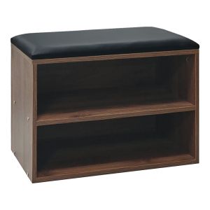 ТАБУРЕТКА С МЯСТО ЗА ОБУВКИ KIANA 4 ЧИФТА В ЦВЯТ ОРЕХ 60X32X44СМ