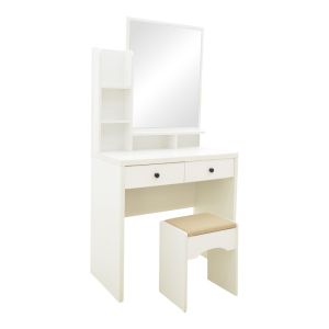 ТОАЛЕТКА CENZO В БЯЛО И СИВО-БЕЖОВ ЦВЯТ 80X40X155СМ