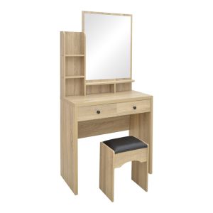 ТОАЛЕТКА CENZO В ЕСТЕСТВЕН И ЧЕРЕН ЦВЯТ 80X40X155СМ