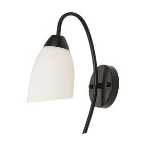 АПЛИК BERAK LED МЕТАЛ В ЧЕРНО-БЯЛ ЦВЯТ 10X10X17СМ