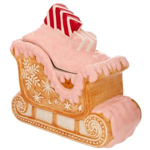 КЕРАМИЧЕН БУРКАН БИСКВИТИ С КАПАК 25X13X24 СМ