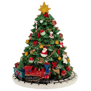 КОЛЕДНА ЕЛХА ОТ ПОЛИРЕЗИН С МУЗИКА 12X12X14,5 СМ