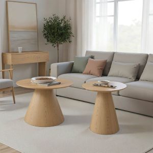 КОМПЛЕКТ ОТ 2 ХОЛНИ МАСИ DONDA ОТ MDF, SONOMA