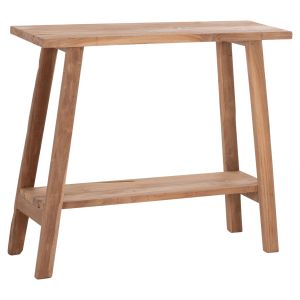 КОНЗОЛA HM18256 ТИКОВО ДЪРВО В ЕСТЕСТВЕН ЦВЯТ 90X30X77ВСМ.