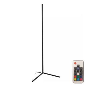 ЛАМПИОН NANEK LED МЕТАЛ В ЧЕРЕН ЦВЯТ 30X30X120СМ