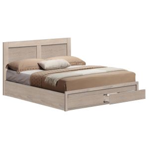 ЛЕГЛО CAPRI HM665.02 МЕЛАМИН В ЦВЯТ СОНОМА С 2 ЧЕКМЕДЖЕТА ЗА МАТРАК 120X200СМ.