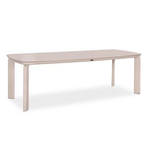 МАСА STERLIN SM6356 КРЕМАВ АЛУМИНИЕВ ПЛОТ И СИНТЕРОВАН КАМЪК 240X100X76СМ