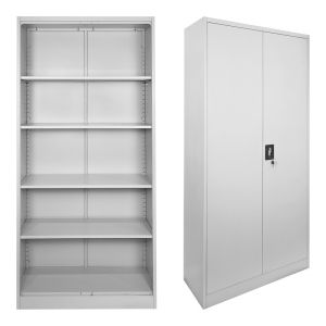 МЕТАЛЕН ШКАФ UGREN В СВЕТЛО СИВ ЦВЯТ 90X40X180СМ