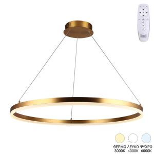 ПОЛИЛЕЙ NEBRIAN LED ЗЛАТЕН МЕТАЛ D60X15СМ